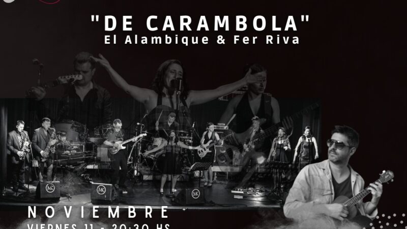 Mañana se presentan El Alambique y Fer Riva, compartiendo “De Carambola”