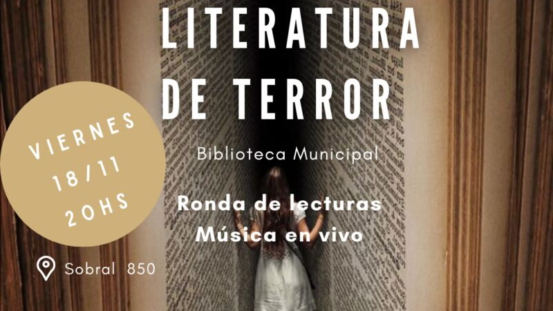 Se viene otra “Noche de Literatura de Terror” en la Biblioteca Pública Municipal “Raúl Alfonsín”