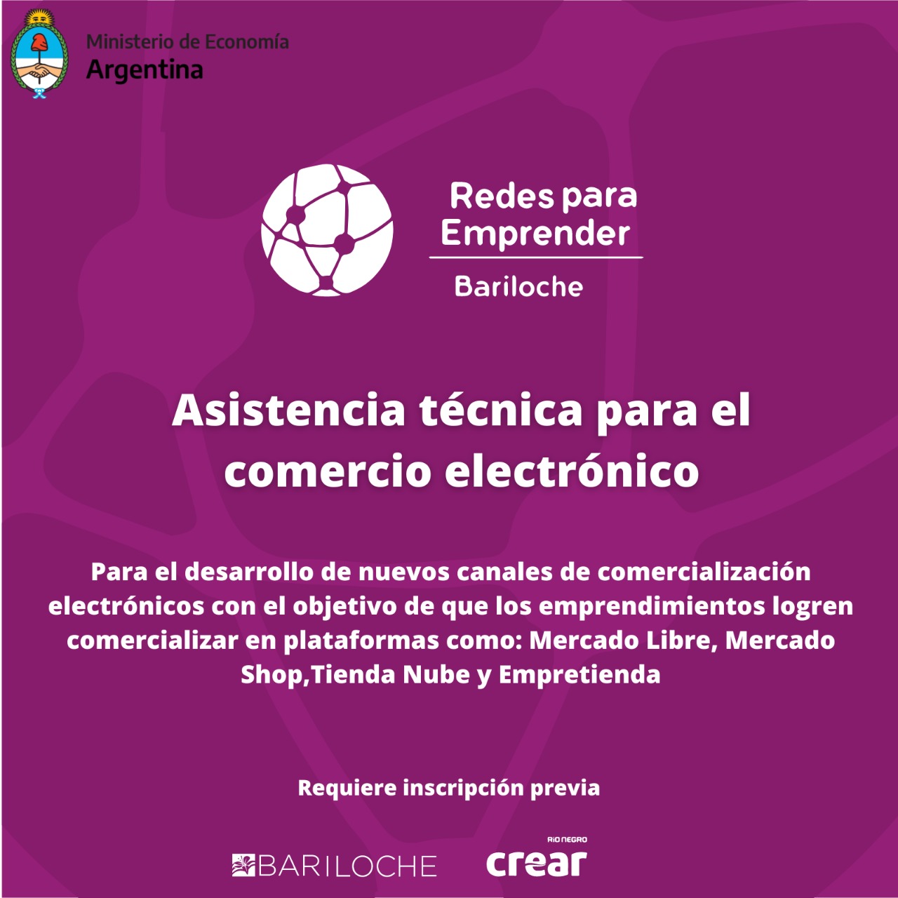 Invitan a participar de la actividad de asistencia técnica para el comercio electrónico – Redes para Emprender Bariloche