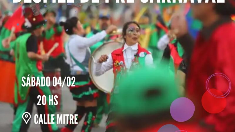 Desfile Pre Carnaval de Murgas y Comparsas, este sábado por calle Mitre