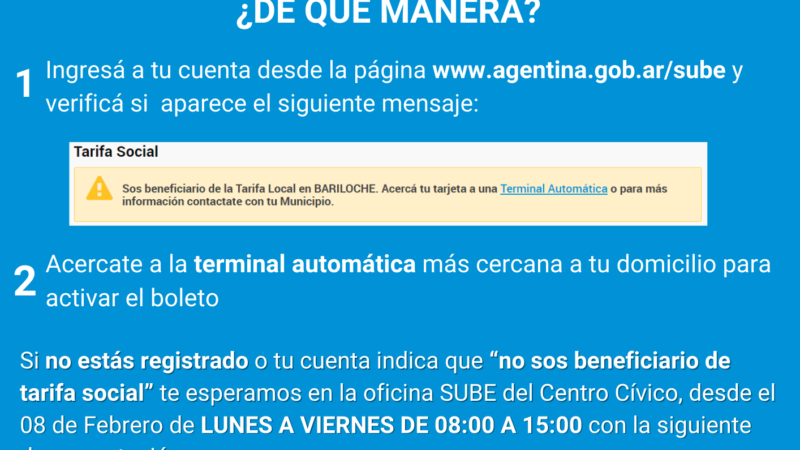 Información sobre el Boleto Estudiantil 2023