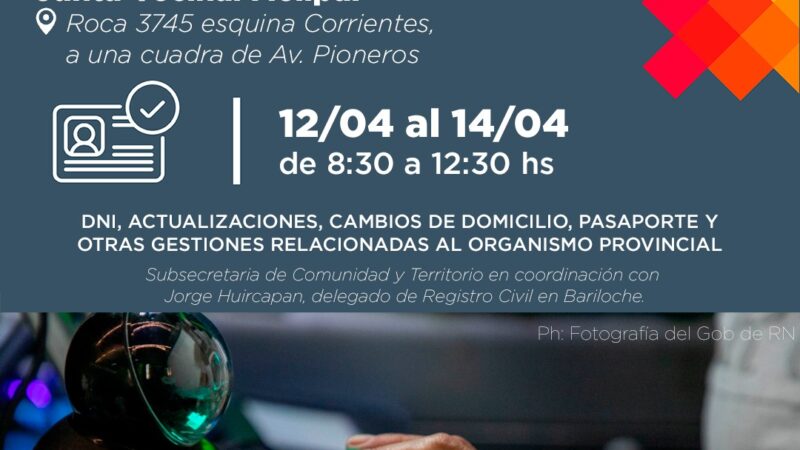 El Registro Civil Itinerante llegó a Melipal